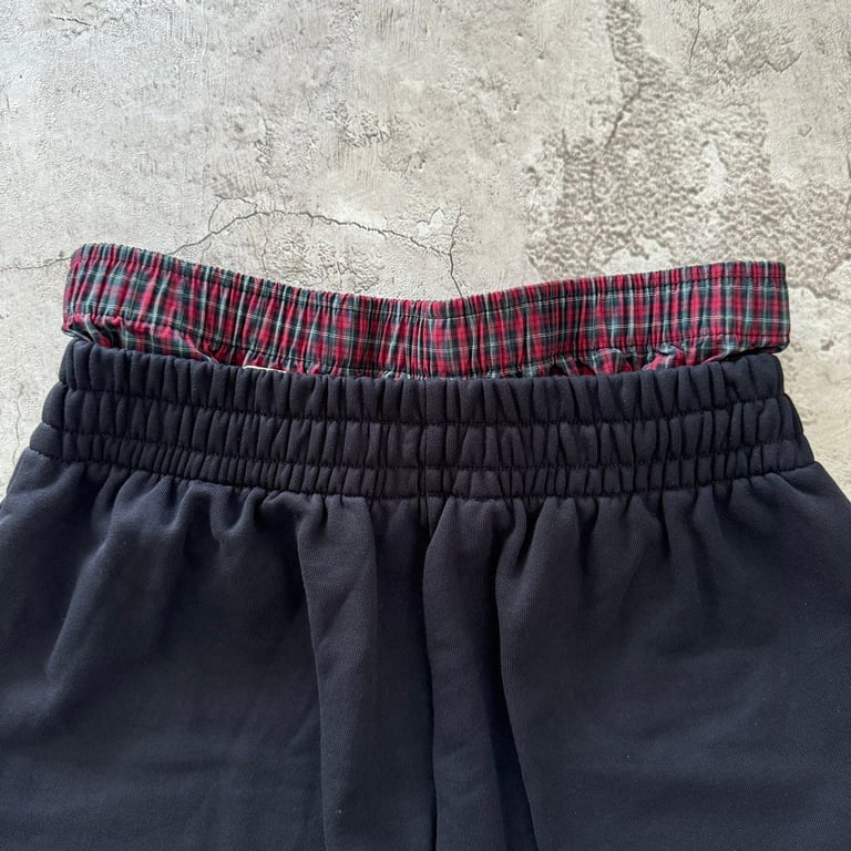 Balenciaga Double Waistband Shorts Black - 14