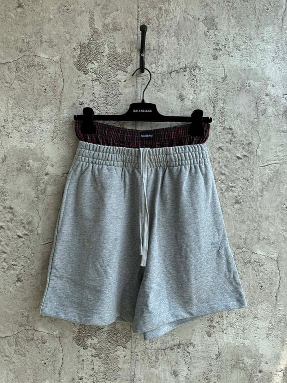 Balenciaga Double Waistband Shorts Black - 25