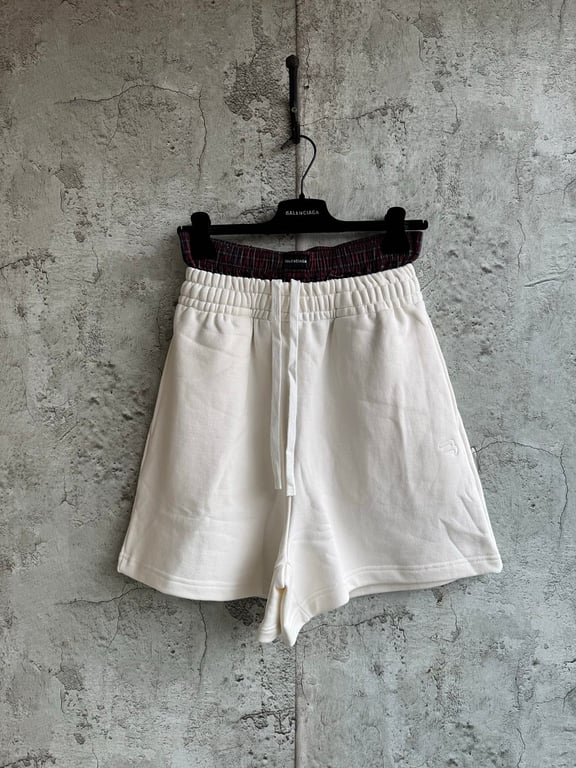 Balenciaga Double Waistband Shorts Black - 8