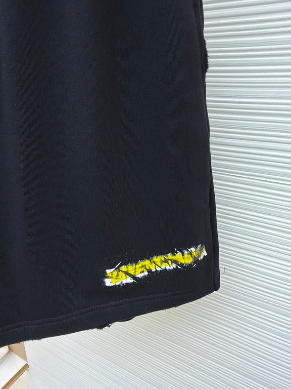 Balenciaga Tape Logo Shorts Black - 11