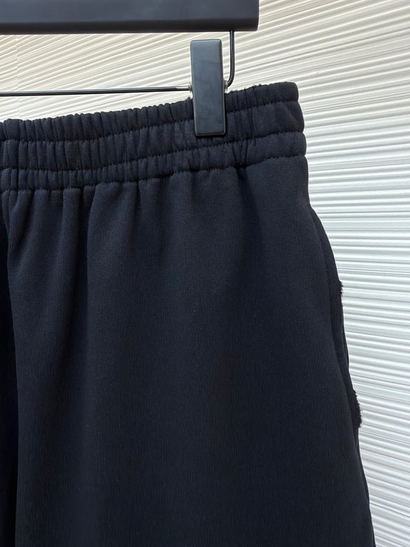 Balenciaga Tape Logo Shorts Black - 10