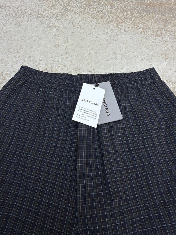 Balenciaga Plaid Unity Logo Trousers - 11