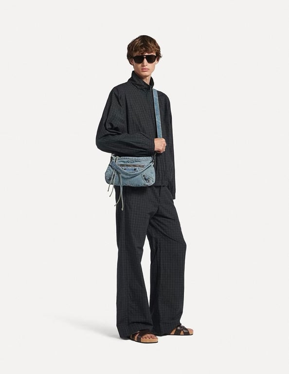 Balenciaga Plaid Unity Logo Trousers - 5
