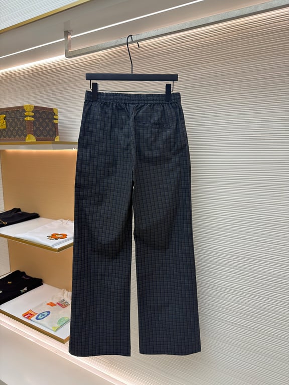 Balenciaga Plaid Unity Logo Trousers - 6