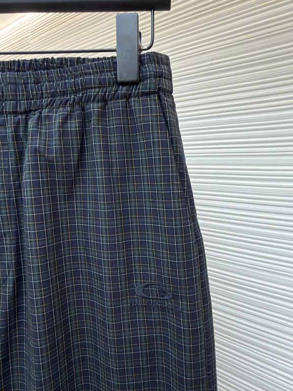 Balenciaga Plaid Unity Logo Trousers - 8