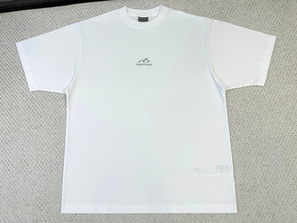 Balenciaga 326105-5L Sporty Logo T-Shirt Black - 13