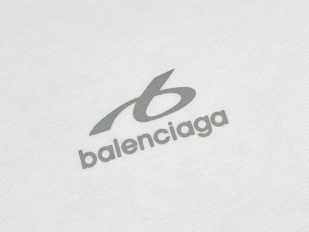 Balenciaga 326105-5L Sporty Logo T-Shirt Black - 17