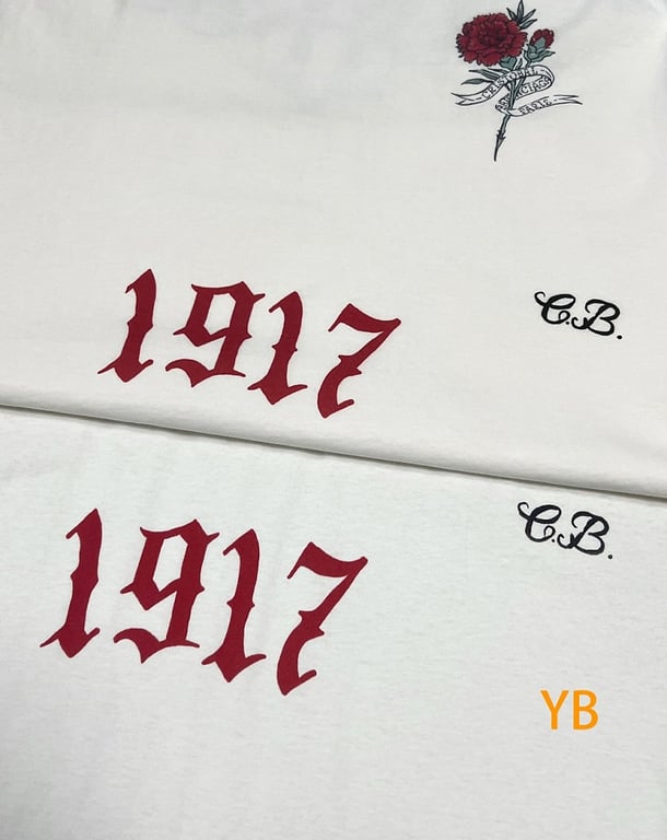 Balenciaga Tattoo Graphic T-Shirt Cream - 10