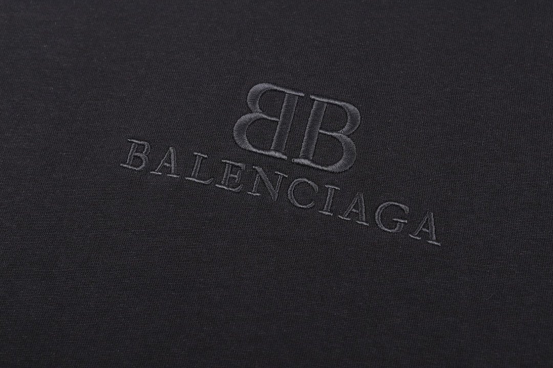 Balenciaga BB Logo Embroidered T-Shirt - 13