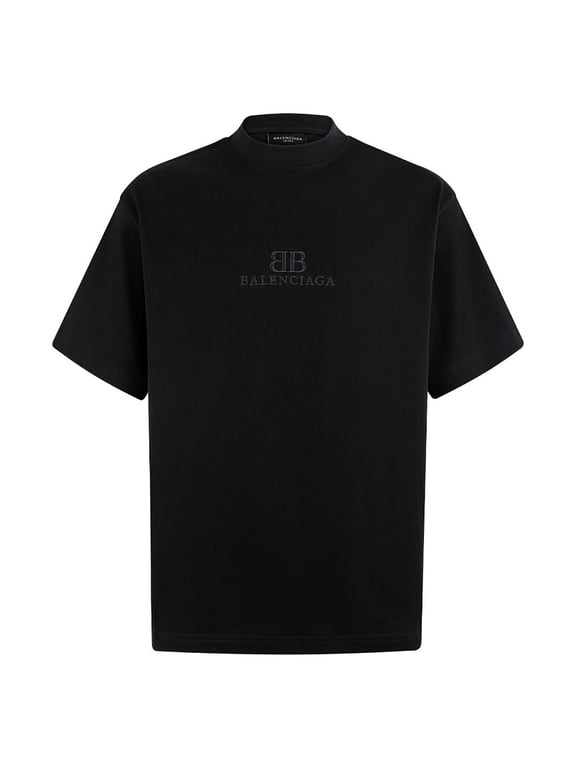 Balenciaga BB Logo Embroidered T-Shirt - 9