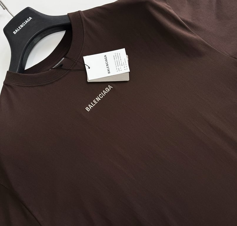 Balenciaga Logo T-Shirt Brown - 10