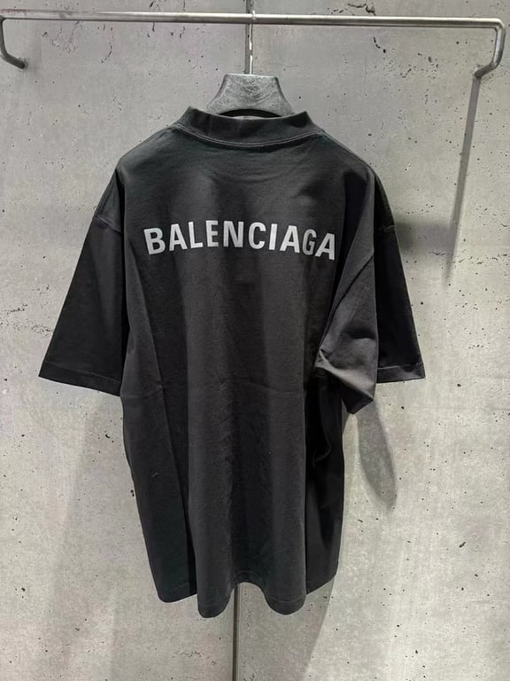 Balenciaga Reflective Logo T-Shirt Black - 6