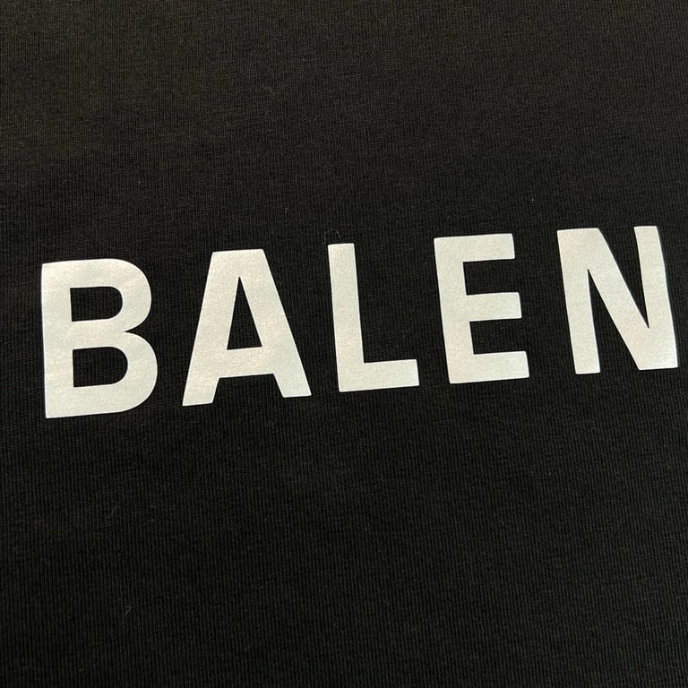 Balenciaga Reflective Logo T-Shirt Black - 8