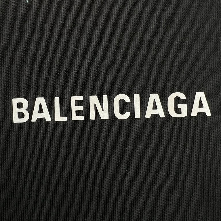 Balenciaga Reflective Logo T-Shirt Black - 9