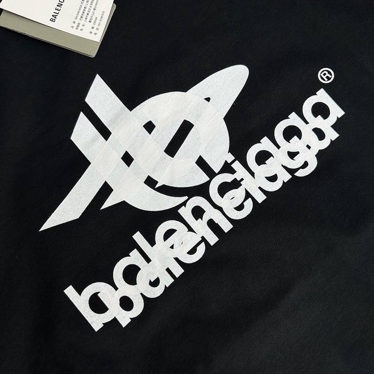 Balenciaga Graphic Logo T-Shirt Black - 11