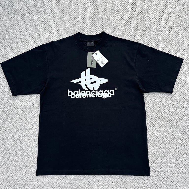 Balenciaga Graphic Logo T-Shirt Black - 13