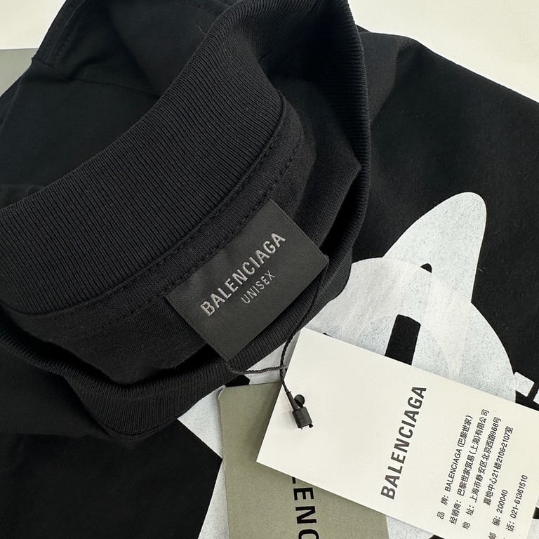 Balenciaga Graphic Logo T-Shirt Black - 4
