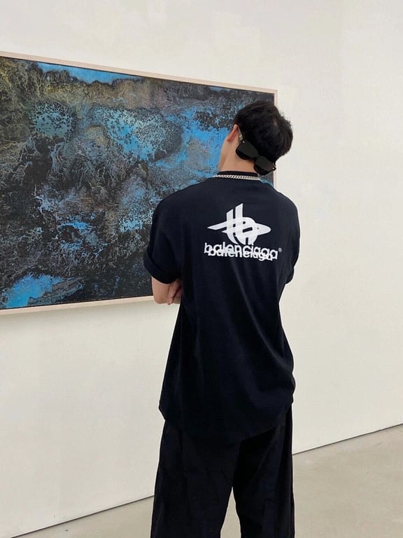 Balenciaga Graphic Logo T-Shirt Black - 6