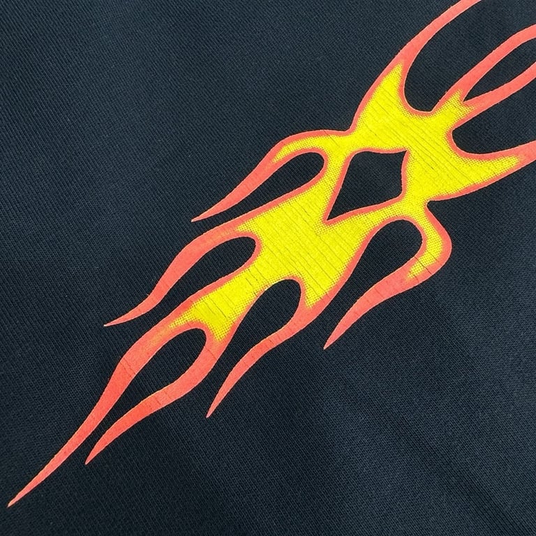 Balenciaga Flame Graphic Long Sleeve Black - 11