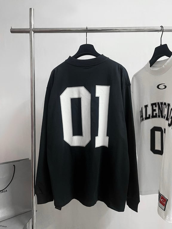 Balenciaga 01 Jersey Long Sleeve Black - 4