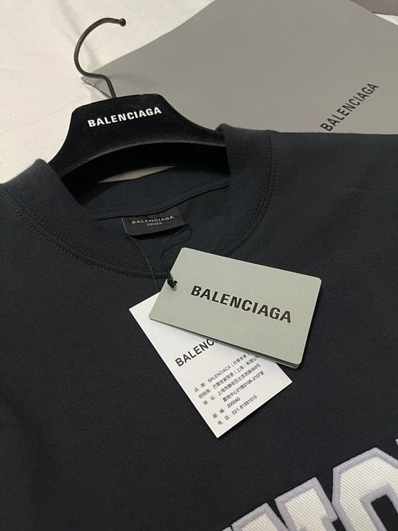Balenciaga 01 Jersey Long Sleeve Black - 7