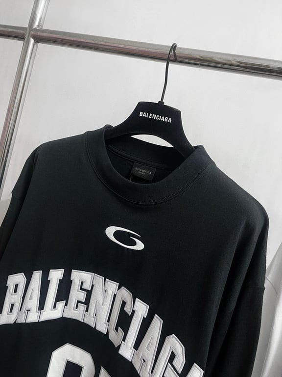 Balenciaga 01 Jersey Long Sleeve Black - 8