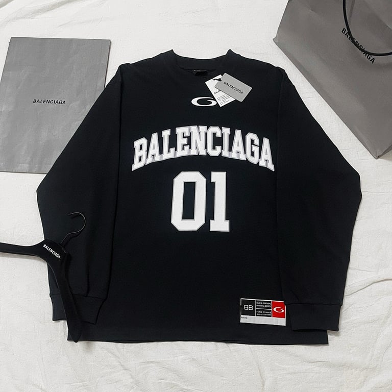 Balenciaga 01 Jersey Long Sleeve Black - 10