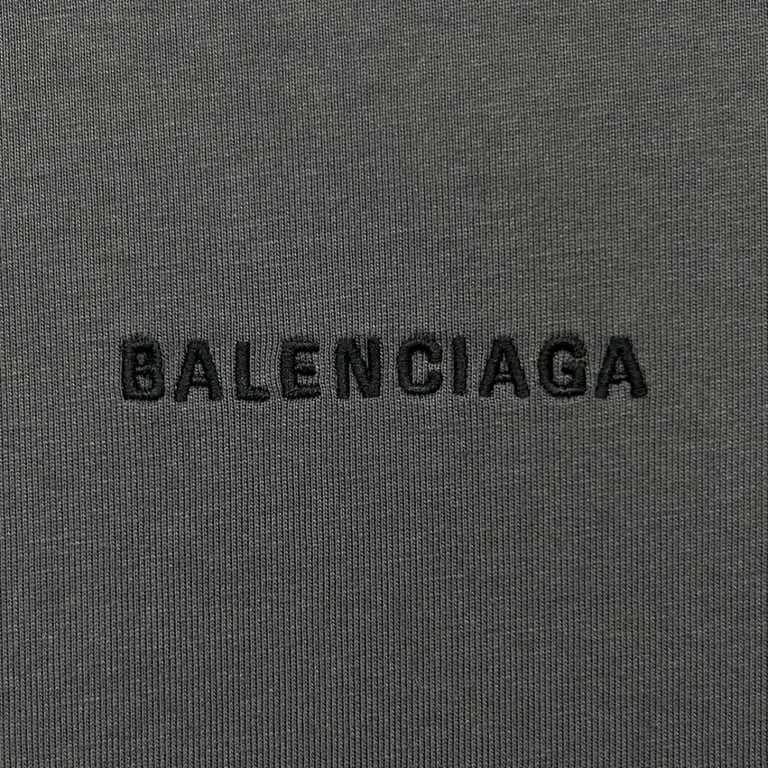 Balenciaga Embroidered Logo T-Shirt Grey - 21