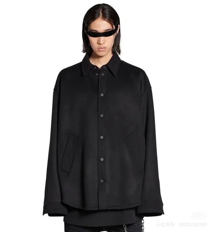 Balenciaga Garde-Robe Wool Jacket Black L38010-2L - 4