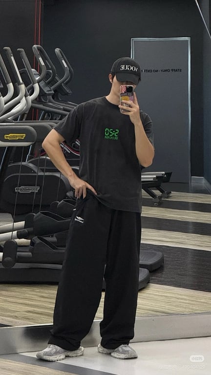 Balenciaga 3B Logo Track Pants Black - 3