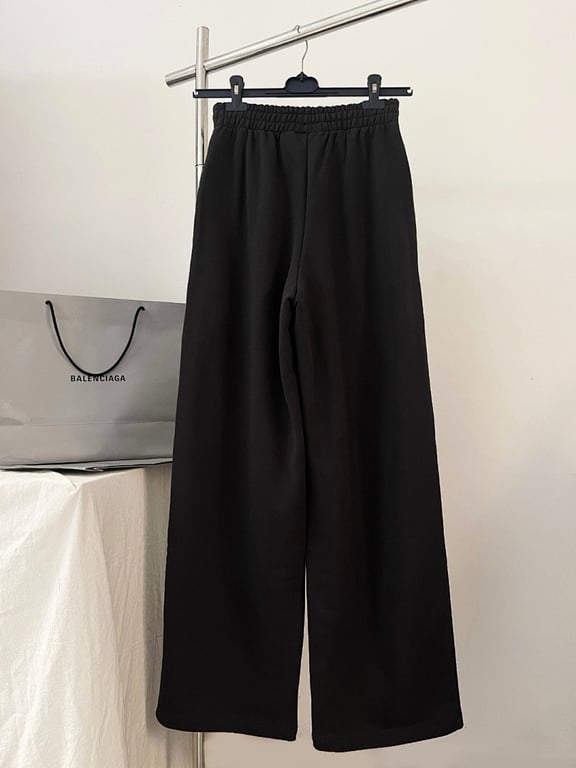 Balenciaga Wide-Leg Sweatpants Black - 12