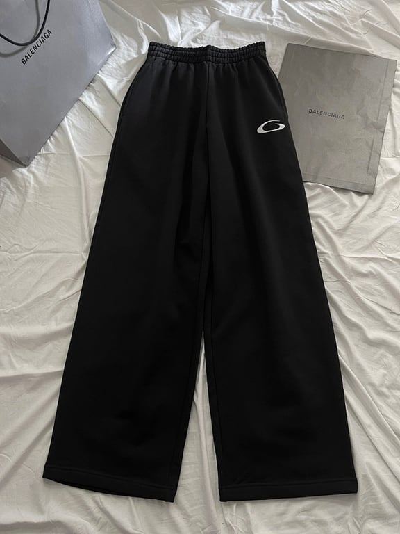 Balenciaga Wide-Leg Sweatpants Black - 13