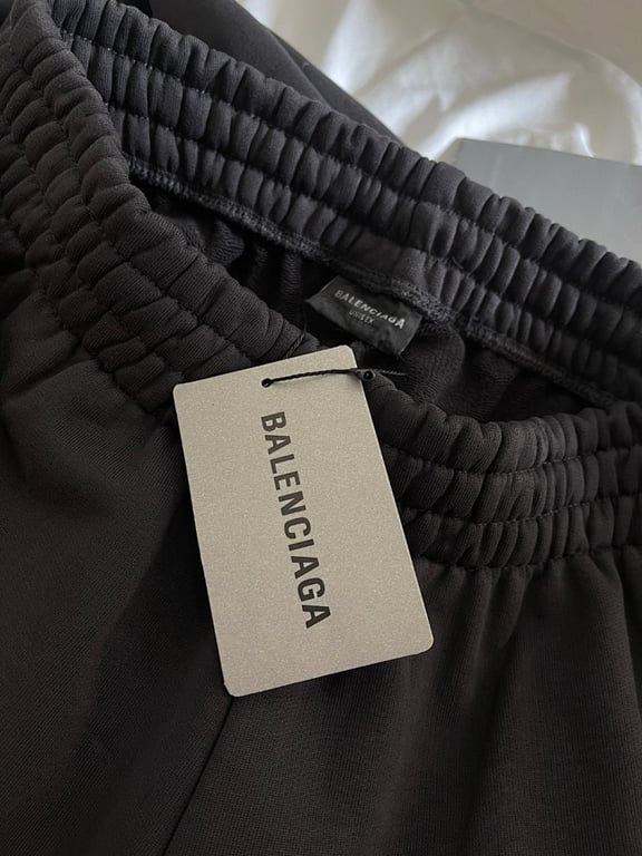 Balenciaga Wide-Leg Sweatpants Black - 5