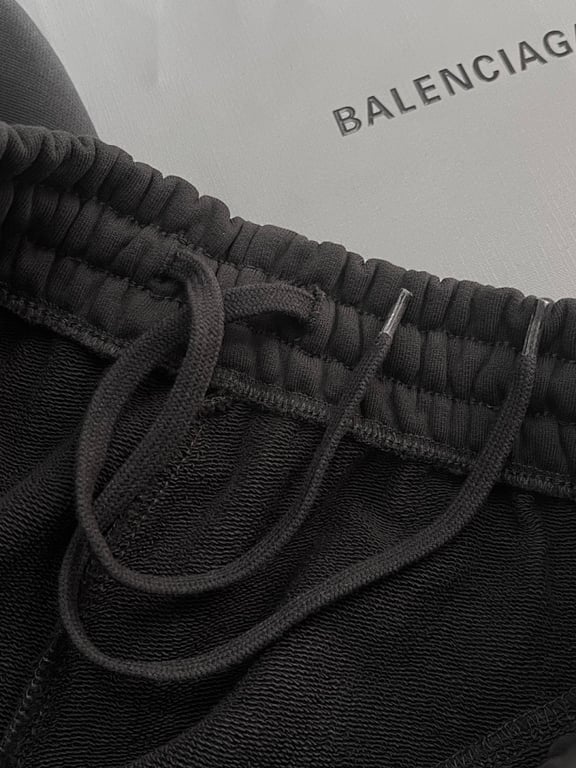 Balenciaga Wide-Leg Sweatpants Black - 8
