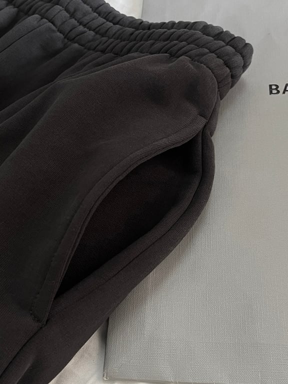 Balenciaga Wide-Leg Sweatpants Black - 9