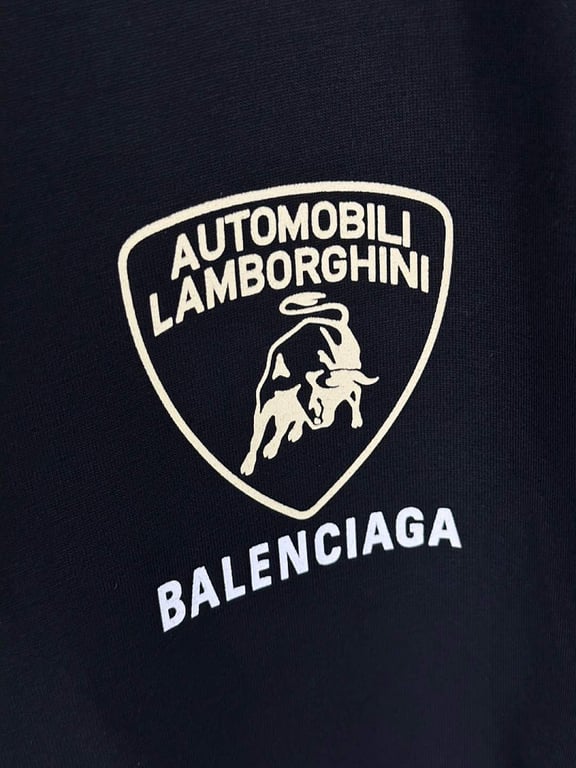 Balenciaga x Lamborghini Graphic T-Shirt Black - 6