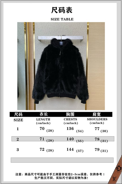 Balenciaga Faux Fur Down Zip-Up Jacket Black - 3