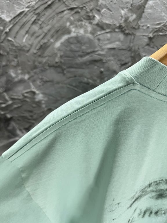 Balenciaga Blurred Logo Distressed T-Shirt Mint - 9