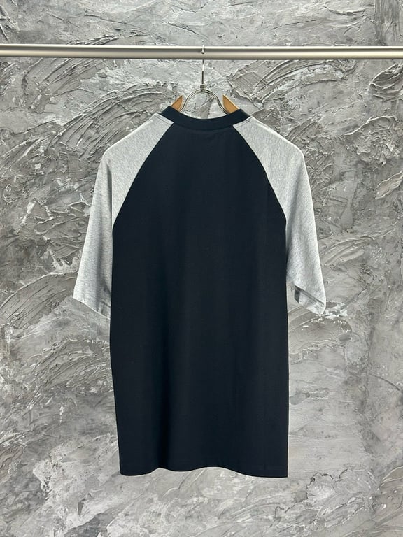 Balenciaga Raglan Logo T-Shirt Black/Grey - 3