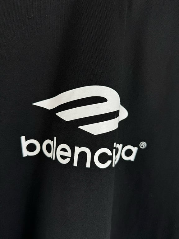 Balenciaga Raglan Logo T-Shirt Black/Grey - 7