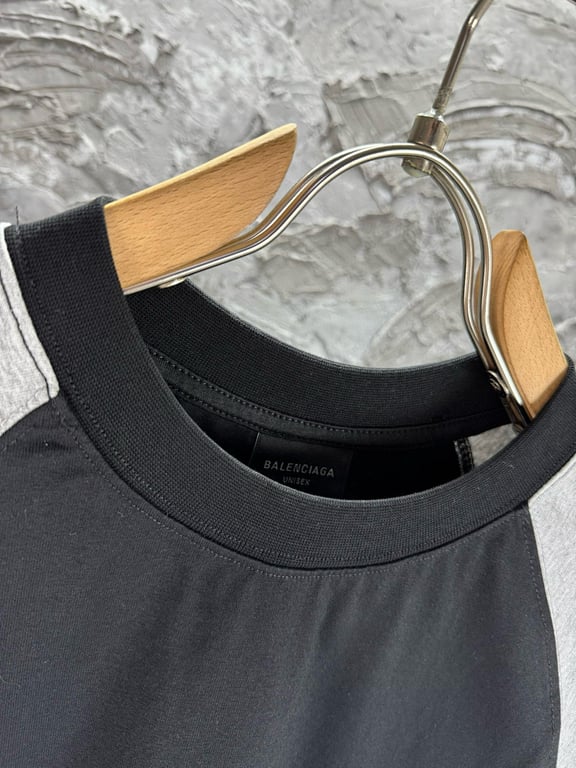 Balenciaga Raglan Logo T-Shirt Black/Grey - 8