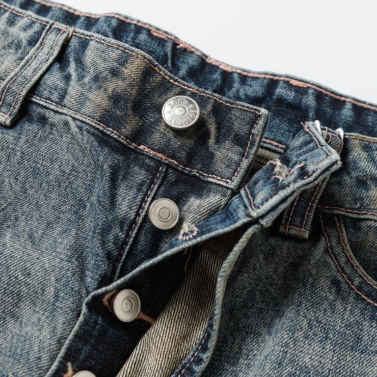 Acne Studios Distressed Graphic Jeans Blue - 12
