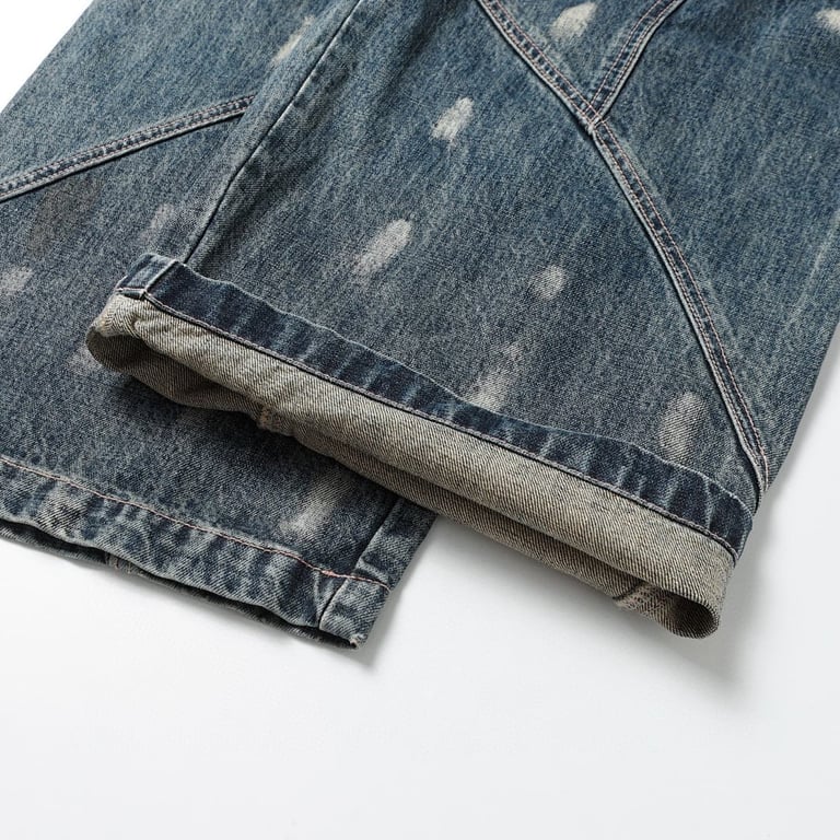 Acne Studios Distressed Graphic Jeans Blue - 13