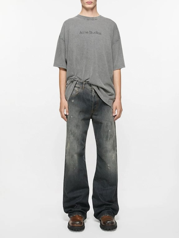 Acne Studios Paint Splatter Washed Jeans - 3