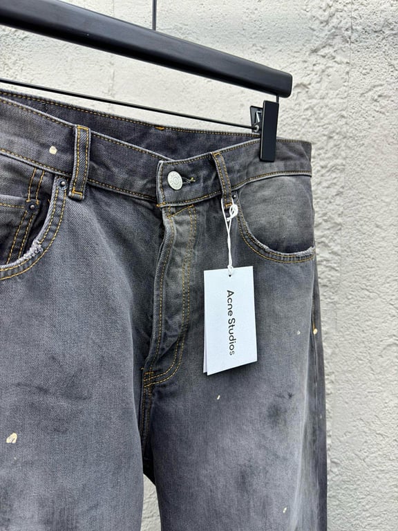 Acne Studios Paint Splatter Washed Jeans - 7