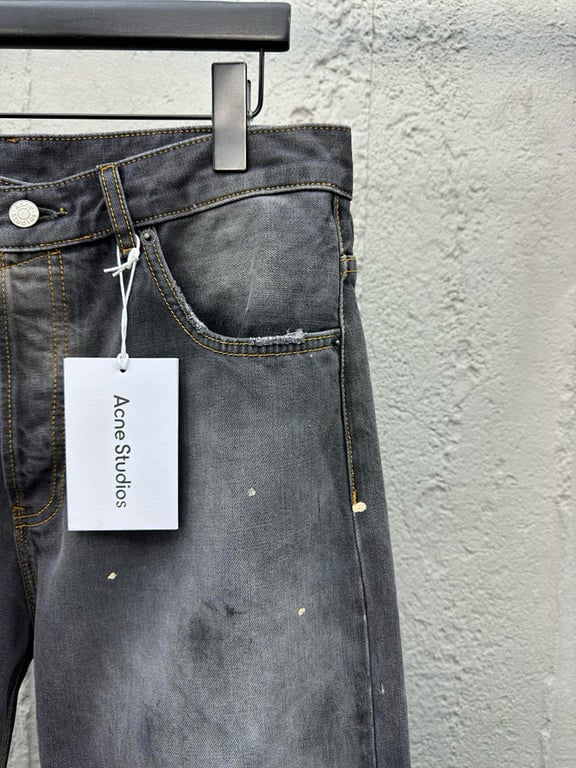 Acne Studios Paint Splatter Washed Jeans - 9