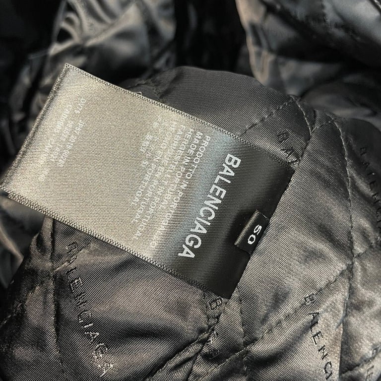 Balenciaga Leather Logo Jacket - 14