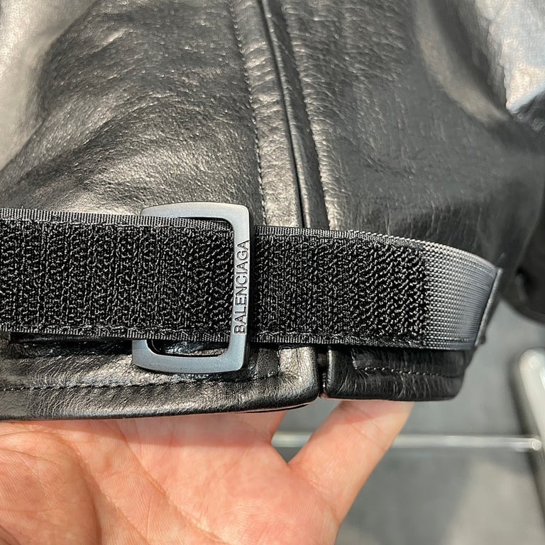 Balenciaga Leather Logo Jacket - 15