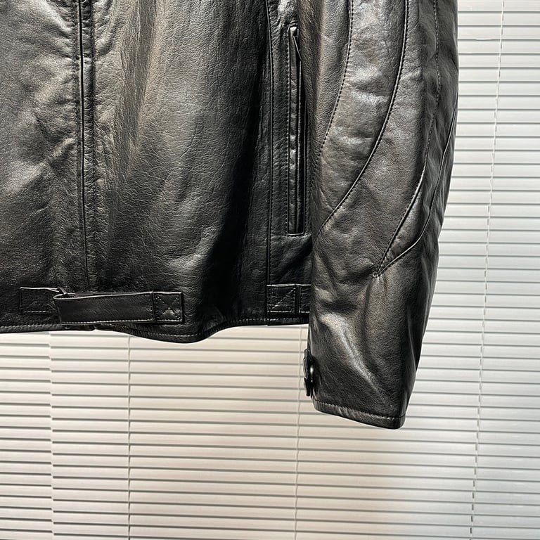 Balenciaga Leather Logo Jacket - 17