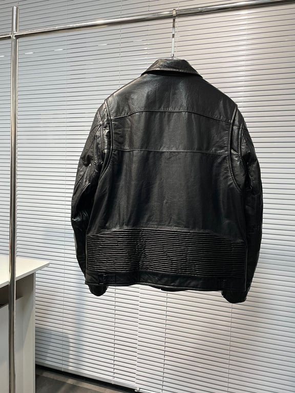 Balenciaga Leather Logo Jacket - 20